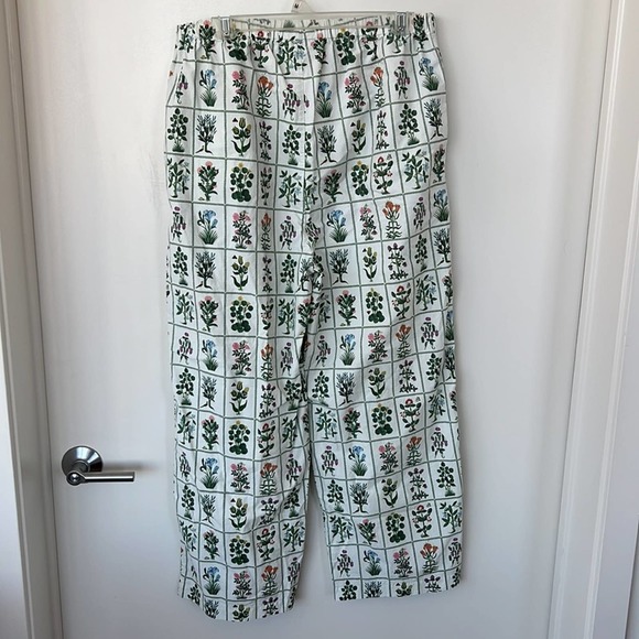 Rhode Paola Gridded Garden Print Pants - Picture 3 of 5